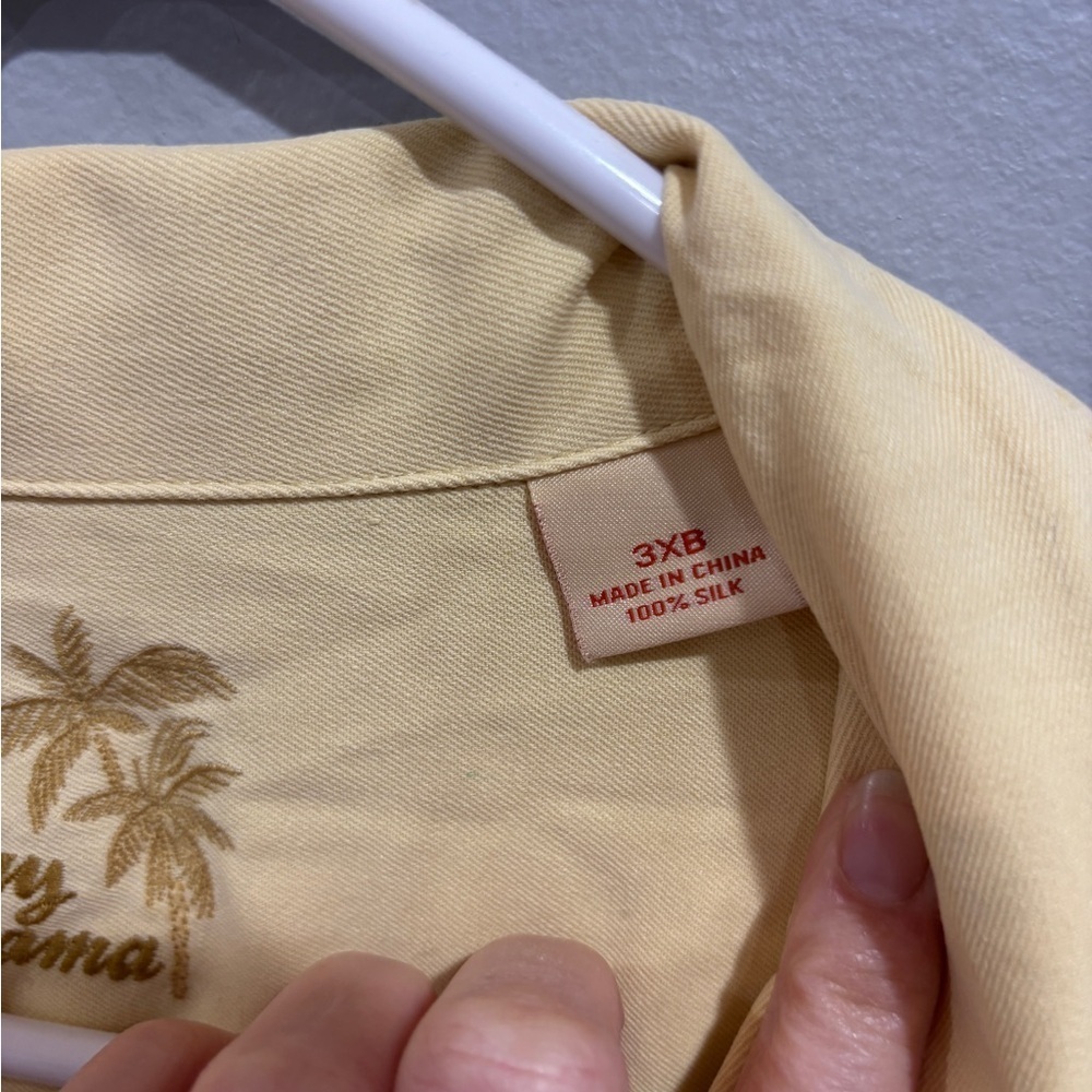 Tommy Bahama 100% Silk Short Sleeve Button Up Big and Tall Size 3XB - Picture 5 of 6